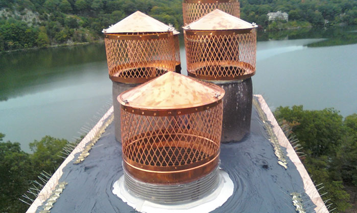 Chimney cap installation