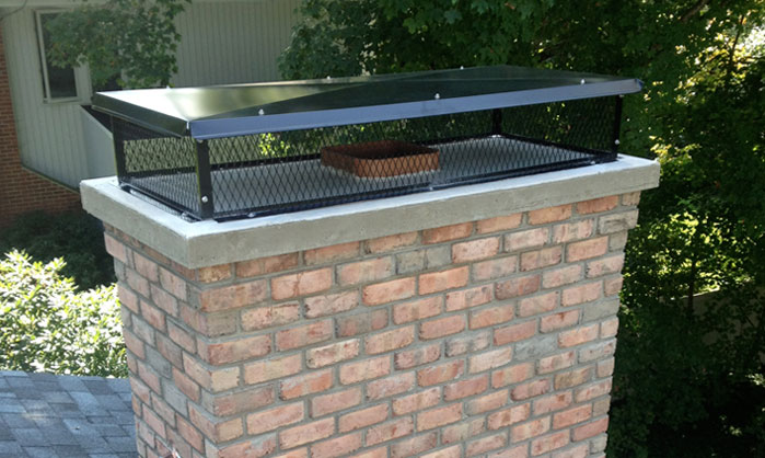 Chimney cap installation